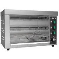 Saro Doppelter Quarzröhren-Toaster Modell ALIVA, Robuster Toaster mit Edelstahlgehäuse für gleichmäßiges Toasten, 1 Stück