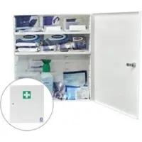 Gramm medical healthcare GmbH Metall-Branchenschrank Labor & Chemie 418.036.00603 , Mit Inhalt nach DIN 13 157 zzgl. branchentypischer Ergänzung