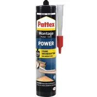 Pattex Montagekleber Power Kartusche 370g weiß Packung mit 12 Stück