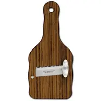 Sanelli Ambrogio Ovangkol-Trüffelschneider aus Holz – gewellte Klinge