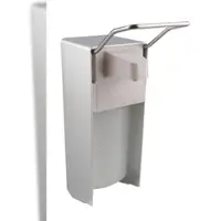CleanSV Desinfektionsspender Seifenspender 500 ml Aluminium mit Euroflasche,