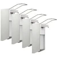 MCD Medical Care Dental GmbH 4 Desinfektionsspender | Alu/Kunststoff | 1000 ml | langer Hebel | Wandspender