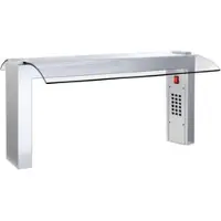 EURAST Bildschirm mit stütze und glas einbau 3 gn mit led-licht - 1085x550x420 mm - 12 W 230/1V - 1113JL5C