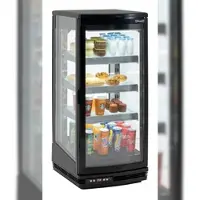 Casselin Kühlvitrine mit 2 Türen 93 L Schwarz CVR93L