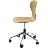 Thonet - S 220 DRW Drehstuhl mit Rollen, Eiche / Gestell Aluminium poliert