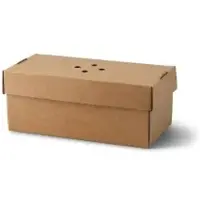 Greenbox GmbH & Co. KG Greenbox Burgerboxen doppelt, Kraftkarton, braun, faltbar DFC04296 , 1 Karton = 100 Stück