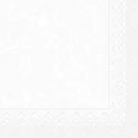 Mank Serviette aus Tissue - Lias in Weiss, 40 x 40 cm, 100 Stück - Ornamente