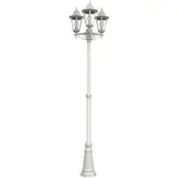Etc-shop RGB LED Stehleuchte , Kandelaber weiß, H 220 cm