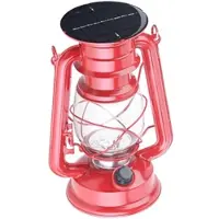 Lunartec Deko-Sturmlampe mit 12 LEDs & Solarbetrieb, 40 Lumen, 1,5 Watt, 23 cm
