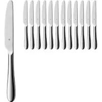 WMF Tafelmesser Professional Sara, Wellenschliff, 22,5 cm, Edelstahl 18/10, silber poliert, 12 Stück