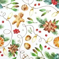 Home Fashion , Cozy Feeling pure, Lunch-Servietten aufgefaltetes Maß 33 cm x 33 cm, im Viertelfalz, 20 Stück pro Pack, 12 Pack pro Karton