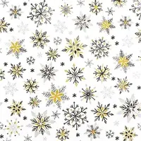 Home Fashion , Sparkling Stars, Lunch-Servietten aufgefaltetes Maß 33 cm x 33 cm, im Viertelfalz, 20 Stück pro Pack, 12 Pack pro Karton