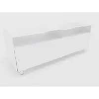 Müller möbelfabrikation R 109 Sideboard rollbar Transparentrollen Signalweiß (RAL 9003)