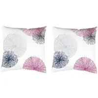 Home wohnideen Dekokissen "SCOPPIO" Gr. 2, lila (beere, bedruckt), B:50cm L:50cm, Polyester, Dekokissen_Sitzkissen_Kissenhüllen, Dekokissen