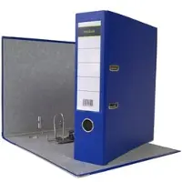 Midori 1 x Ordner A4 8 cm PP Kunststoff Blau Aktenordner Briefordner Breit 80 mm