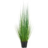 Creativ Green Kunstpflanze Miscanthus, für außen, im Topf, Höhe 90 cm