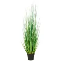 Creativ Green künstliche Pflanze Miscanthusgras im Kunststofftopf, 145cm, UV-beständig