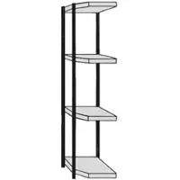 Kerkmann Eckregalfeld »Stora 100« 4 Fachböden 60 cm tief, 37x190x60 cm