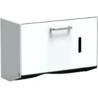 Gelzenleuchter Handtuchpapierspender UNIversal mit Schnappschloss H1WS , Aluminium, weiß beschichtet, (B x H x T) 275 x 190 x 155 mm