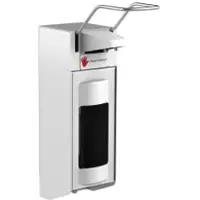 Gelzenleuchter Desinfektionsspender UNI-PRO 10 LWV, Edelstahlpumpe, 1000 ml 18065 , Aluminium-Gehäuse, weiß beschichtet, langer Hebel