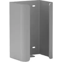 Gelzenleuchter Halter f. 2 Reserve-Standardrollen Toilettenpapier WCRR2 , Aluminium, mattsilber eloxiert