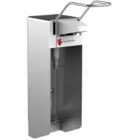 Gelzenleuchter Desinfektionsmittelspender UNI-PRO 10K L, Kunststoffpumpe 21041 , Aluminium-Gehäuse, mattsilber eloxiert, 1000 ml, langer Hebel