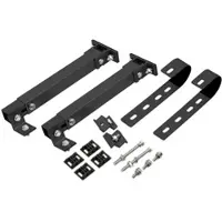 Revolt Universal-Balkon- & Zaun-Geländer-Halterungen für Solarmodule, schwarz