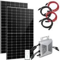 Revolt Solar-Set: WLAN-Mikroinverter mit 2x 440-W-Solarmodul, TOPCon-Zellen