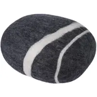 Myfelt - Kieselstein Pouf Hugo XL, dunkelgrau meliert