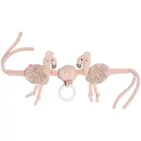 Fehn Kinderwagenkette Flamingo Rose, Material: Polyester
