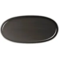 Asa selection Aperitif-Teller Semana Oval Caviar Anthracite 20 x 10 cm