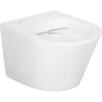 Evenes Wand-Tiefspül-WC Amur Compact 360 x 360 x 475 mm, spülrandlos, Keramik, weiß - 93 242 13