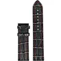 Certina - Leder Ds Podium Gent Chrono Lederband Grau 21/20mm, Ohne Schnalle, Xl C610017579 - alligator-prägung,grau,kalb