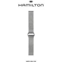 Hamilton - Edelstahlarmband 20mm Milanaise" H695.384.104" - silber