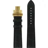 Certina - Leder Lederarmband 21mm/18mm C600019952 - alligator-prägung,rind,schwarz