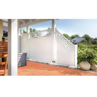 Meingartenversand.de Sichtschutz Einzeltür Würzburg 94 x 180 cm - Sichtschutzzauntür aus PVC, Holzoptik – Zauntür in modernem Design – Tür für Garten und Terrasse