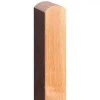Meingartenversand.de Douglasie Pfosten 11 x 11 x 235 cm - Holzpfosten aus naturbelassener Douglasie - Holzpfosten mit Rundkopf - Holzpfahl für Garten & Sichtschutzzäune