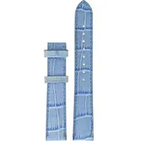 Certina - Leder Ds Prime Lederband Blau 16/14mm, Ohne Schnalle, Xs C610007723 - alligator-prägung,blau,kalb