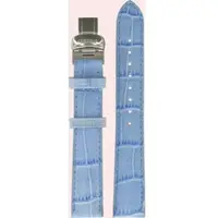 Certina - Leder Ds Prime Lederband Blau 16/14mm C600007311 - alligator-prägung,blau,kalb