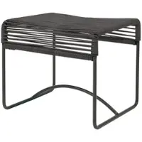 Acapulco Design - Acapulco Hocker, Leder schwarz / schwarz