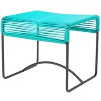 Acapulco Design - Acapulco Hocker, aquaverde / schwarz