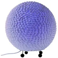 Globo Tischleuchte Kugellampe Tischlampe Muschel weiß Wohnzimmerleuchte Beistellleuchte, Fernbedienung dimmbar, 1x RGB LED 8,5W 806Lm warmweiß, DxH 37x41 cm