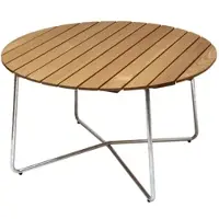 Grythyttan Stålmöbler Grythyttan - 9A 120 Gartenesstisch Ø 120 cm, Eiche geölt