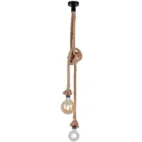 Etc-shop RGB LED Pendelleuchte, Seil Design, H 120 cm, ROPE