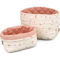 Cam Cam Aufbewahrungskörbe - 2er-Pack - 22x15/24x17 cm - Schleif - - One Size - Aufbewahrung