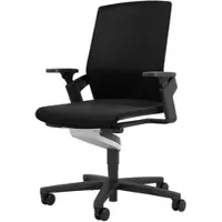 Wilkhahn - 174/7 ON Bürodrehstuhl mit Sitztiefenverlängerung, schwarz (Hartboden)