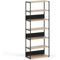 TIPTOE - Unit Regalsystem, H 215 x 84 cm, Eiche / graphite black