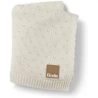 Elodie details Elodie Lochmuster-gestrickte Decke 100x75 cm, Creamy White