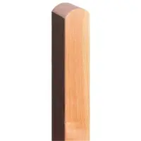 Meingartenversand.de Douglasie Pfosten 9 x 9 x 190 cm - Holzpfosten aus naturbelassener Douglasie - Holzpfosten mit Rundkopf - Holzpfahl für Garten & Sichtschutzzäune
