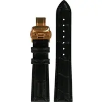 Certina - Leder Lederarmband 19mm/16mm C600019965 - alligator-prägung,rind,schwarz